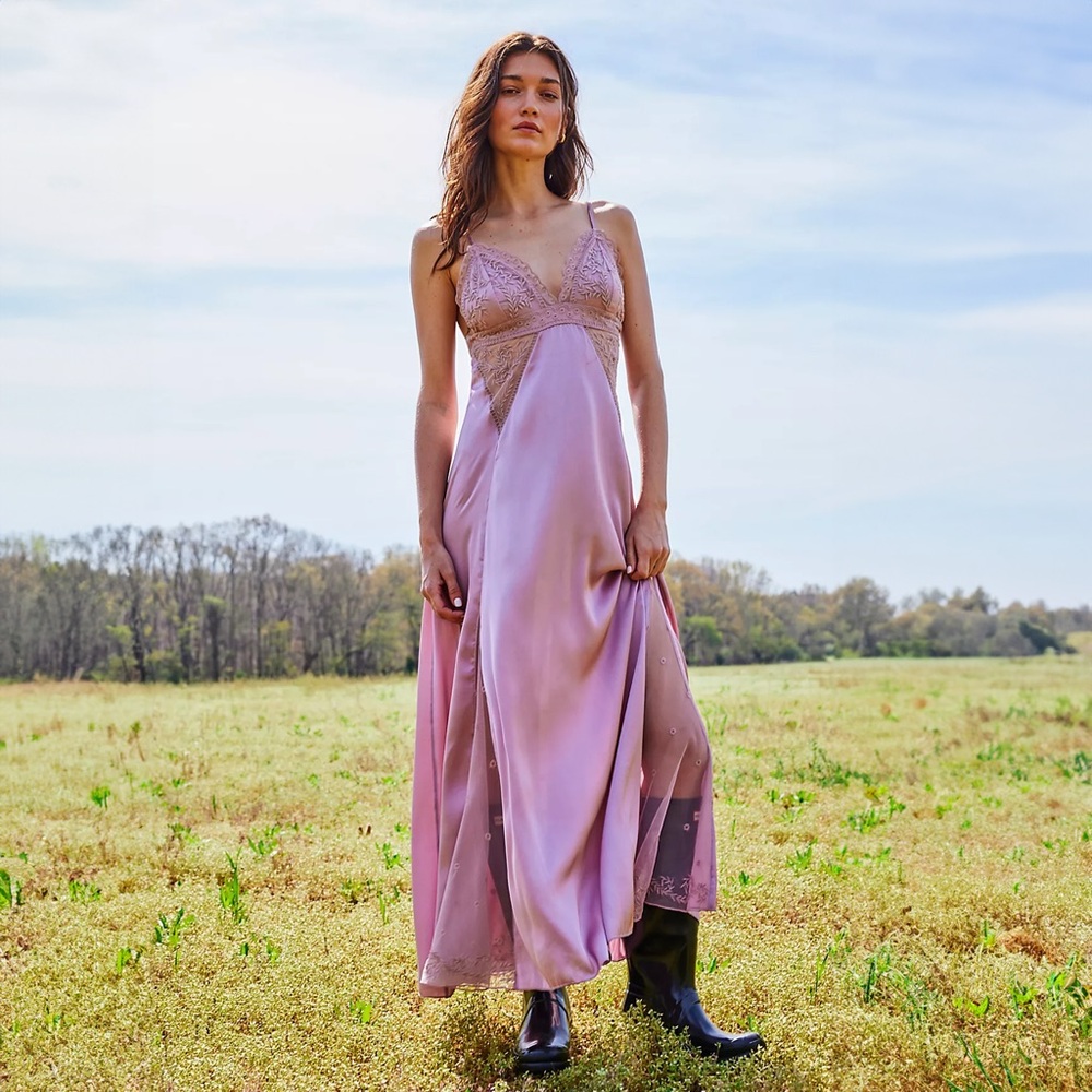 Free People - Intimately Free - Morning Glory Slip Dress - Lilac
